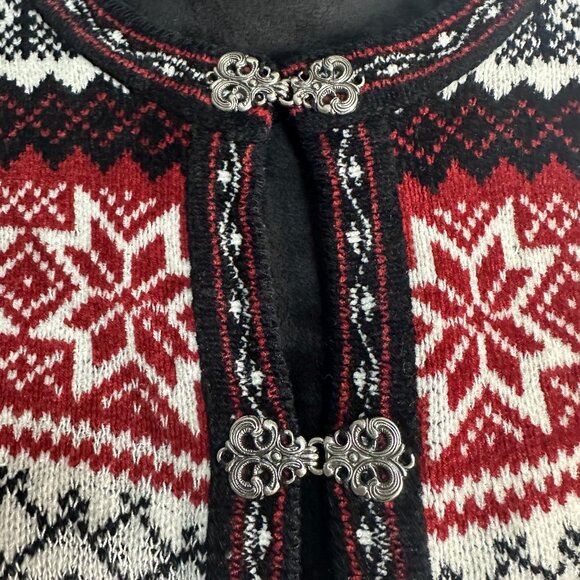 Croft and Barrow Christmas Holiday Sweater Snowflakes Size XL Vintage - Picture 4 of 11